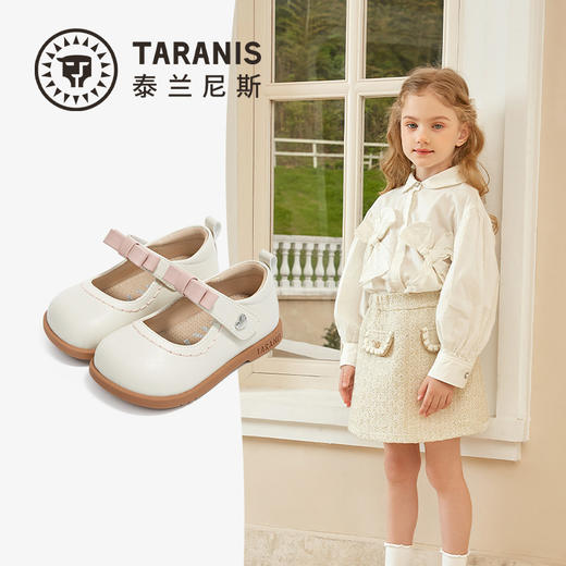 泰兰尼斯童鞋2026年春季新款女宝宝学步鞋甜美女童小玛丽公主皮鞋T03T6A8515 商品图1