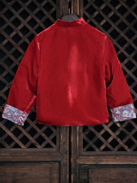 【预售】盛唐牡丹  Kids 中国红马跃新春双穿外套 商品图9
