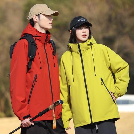 百媚生 情侣冲锋衣抓绒内胆两件套三合一石墨烯外套QS-5569 商品图0
