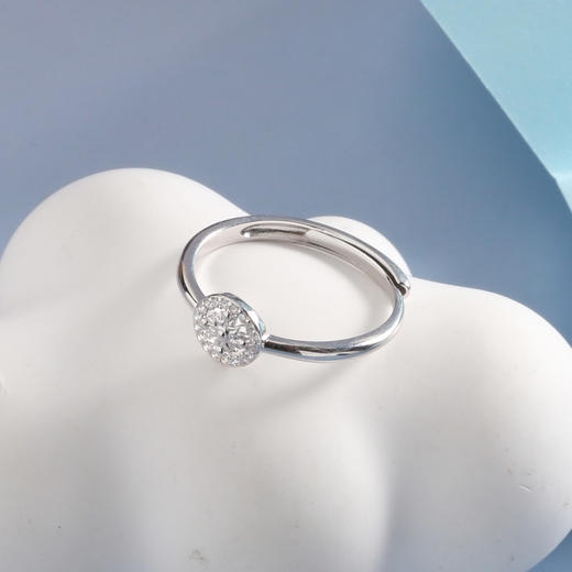 【宏艺珠宝】碎钻云环·银s925戒指 商品图1