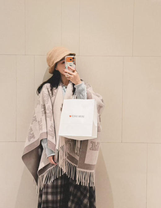 秋冬氛围感披肩| 100% 绵羊毛 承包你的季节时髦感 商品图5