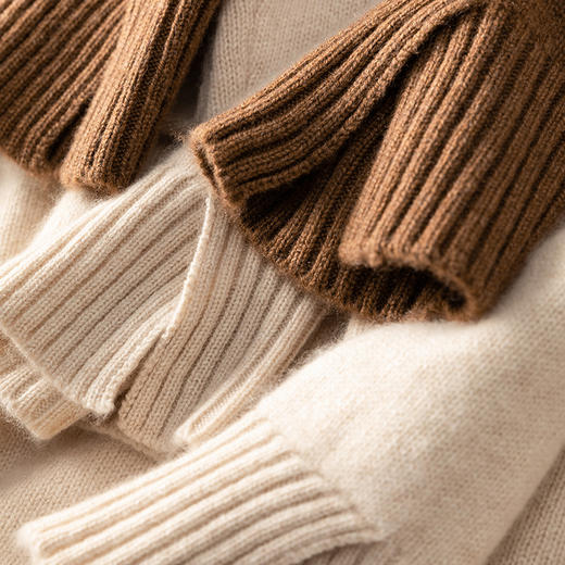 100%Baby小山羊绒~极简设计感羊绒衫加厚毛衣BABY250464 商品图4