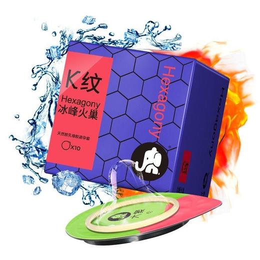 【高潮情趣系列】大象情趣避孕套 螺纹 k纹冰火 10只 商品图6