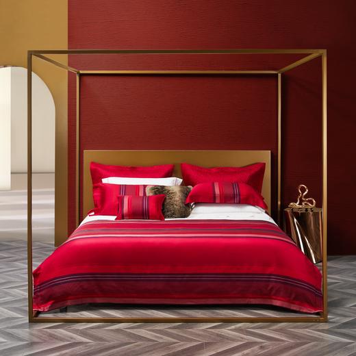 恐龙家纺XX 【米尔兰特】80S色织大提花婚庆四件套（线下专柜款） 商品图0