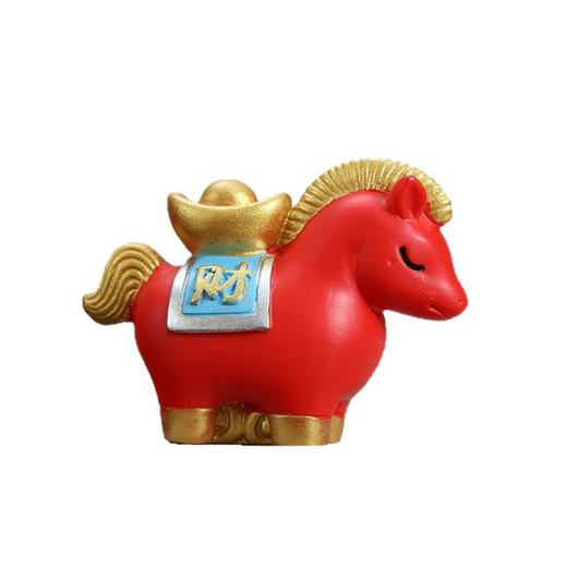 【马上发财摆件礼盒装】国潮马上发财生肖马摆件 桌面马年礼物吉祥物 马上有钱年会伴手礼 商品图4