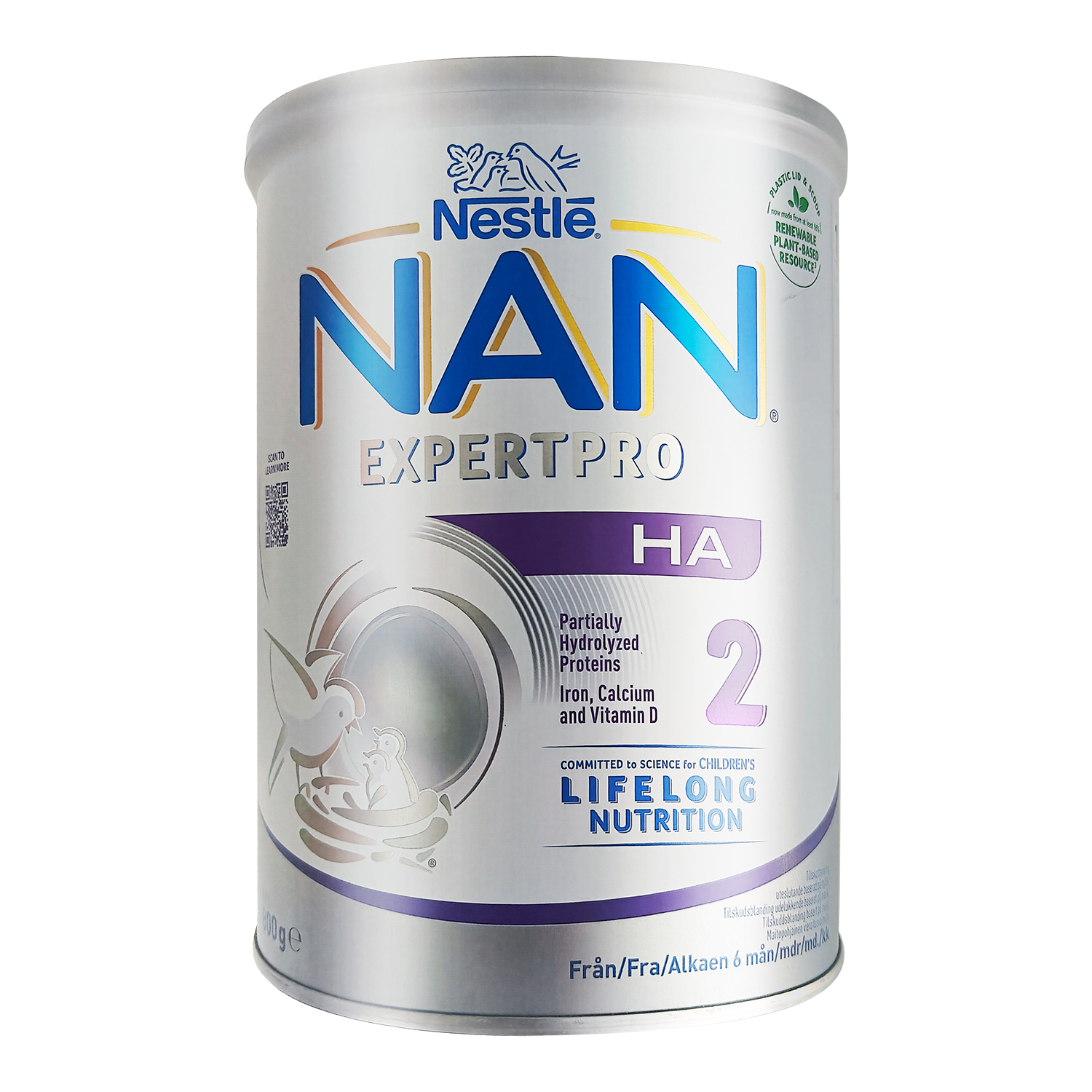[丹麦/瑞典]雀巢超级能恩抗过敏2段800克  Nestle NAN HA2 800g