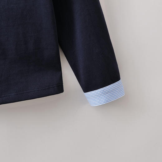 马克珍妮Miu系女孩女童格纹假两件T2026年春装新款560185 商品图4