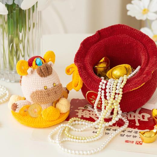 苏苏姐家聚宝盆收纳盒手工diy编织钩针云小朵毛线团自制小物材料包 商品图2