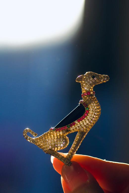 925纯银高定胸花萌犬（单款） 商品图0