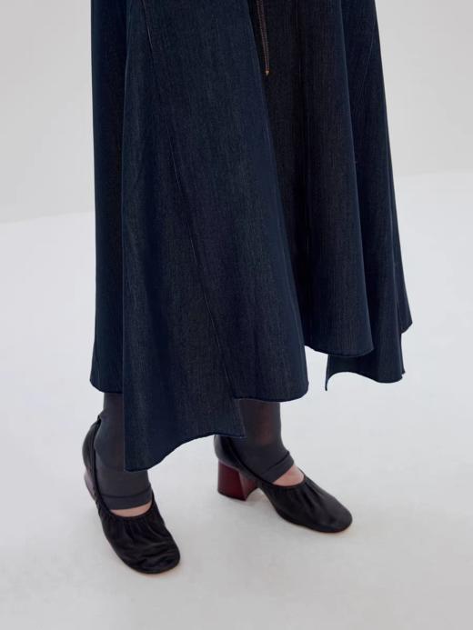 Simple Project/K25277/牛仔风格不规则插片鱼尾长裙 商品图3