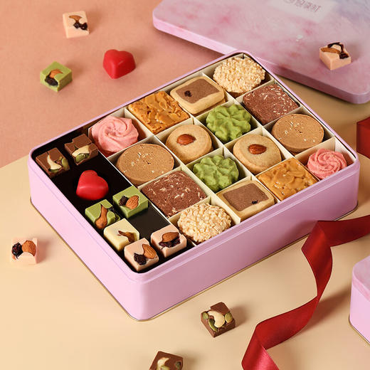 悠享时（YOTIME）曲奇巧克力饼干礼盒-心悦与你368g 商品图2