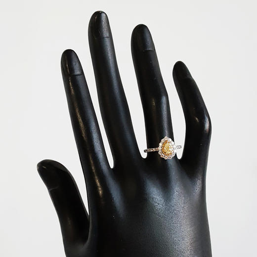 【天然正品】AU750白金简约时尚水滴型0.30克拉钻石戒指13号（皆取最大值） 101225TJ19 商品图7