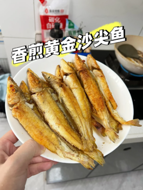 &  只在干净的沙层海域生活的金沙梭，也叫梭子鱼，沙尖鱼~🐠煮酱油水、椒盐，香煎煮汤最鲜甜😋活冻