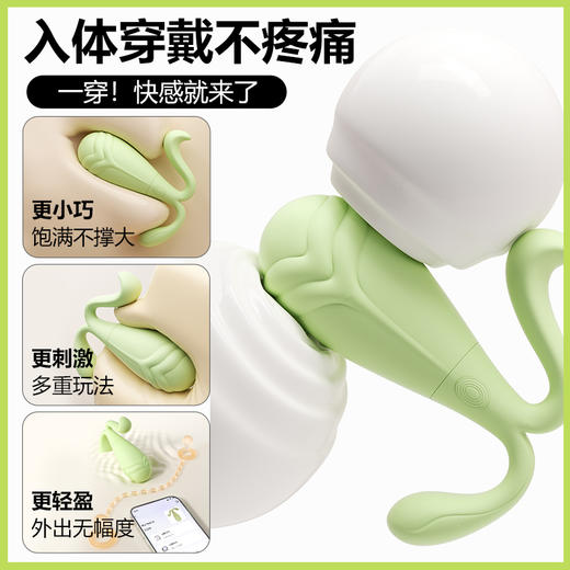 【可穿戴】谜姬 豆芽跳蛋情趣跳蛋强震 异地遥控 商品图6
