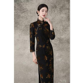 GX老上海复古中国风传统中式长款旗袍2025秋新款旗袍