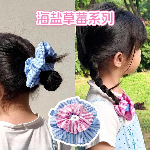 怡禾亲子条纹发圈，高弹儿童发圈，亲子款式 商品图2