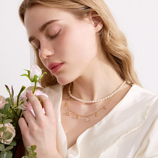 大英博物馆 博物志系列 浪漫花间 珍珠可拆卸叠戴项链 商品图2