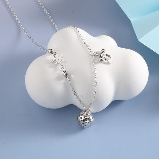 【宏艺珠宝】雪落星芒·银s925项链 商品图2