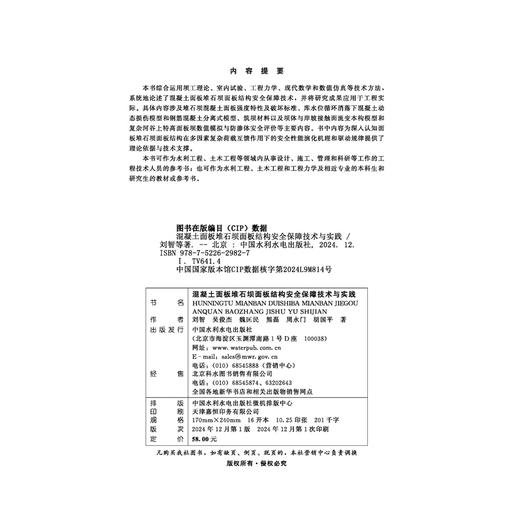混凝土面板堆石坝面板结构安全保障技术与实践 商品图3