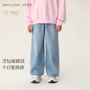马克珍妮烫钻蝴蝶结女童牛仔直筒裤2026年春装新款560173 商品缩略图0
