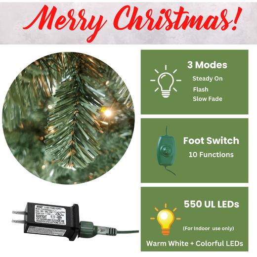 【原价1500元】2025款 美国 Stellar Hero 高端圣诞树 带多色LED灯  环保 安全  长寿命 商品图4