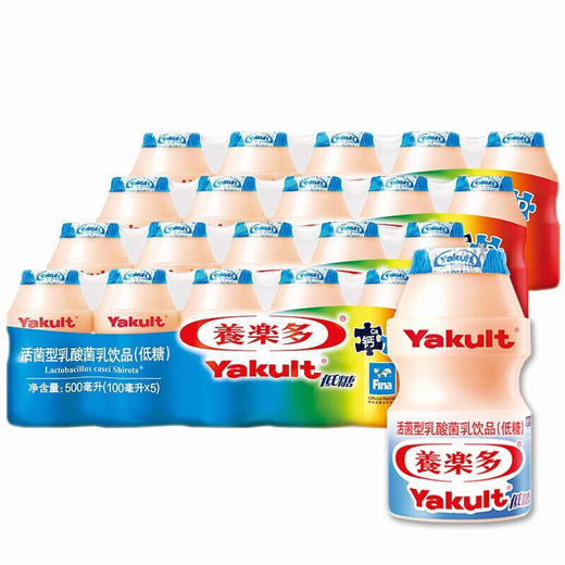 乐多活菌型乳酸菌富含铁乳饮品 低糖蓝瓶100ml*5瓶*4 商品图0