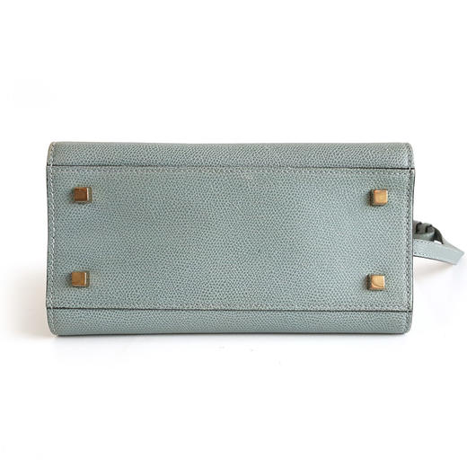 【95新】VALEXTRA万莱斯特Iside系列迷你雾霾蓝mini Iside手提单肩包女士 151225NJS08 商品图5