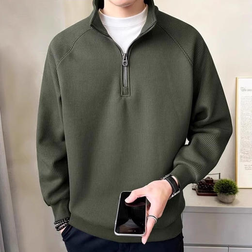 裁缝学苑MQ72男士半拉链卫衣纸样男装新款打底衫套头立领上衣样板图纸 商品图4