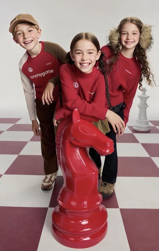 二店y 280g加厚双面绒 不掉色的 马”力十足的儿童糯糯衣 商品图2