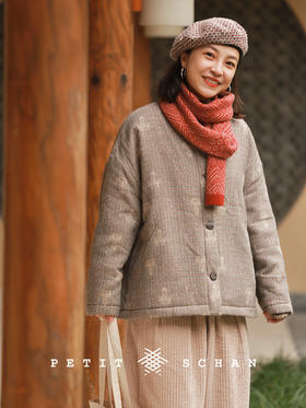 PETIT SCHAN小闪 CLO#1000 Blossom 芳华 意大利提花绵羊毛棉服秋冬外套