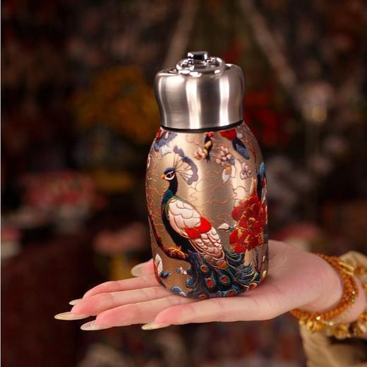 爆款！【小来】不锈钢国风保温杯，磨砂质感不掉色，316不锈钢，300ml容量，易清洗，保温保冷 商品图5