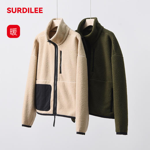 【Cottonmoon大e抓绒夹克外套】小立领廓形，又护颈又防风 商品图3