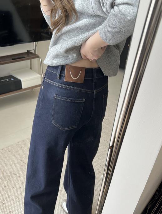 云仓【1215】 神裤工厂，巨显瘦加绒直筒牛仔裤！防掉色四面弹 商品图5