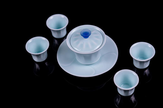 炫彩生花·青瓷盖碗茶具 商品图1
