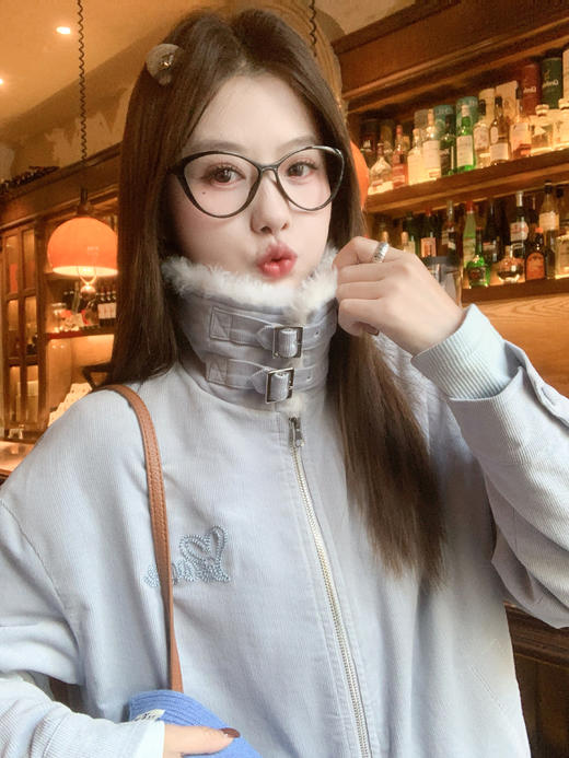 <曾小咸推荐>现货秒杀 ！微信超特价！韩系毛毛领灯芯绒棉服 日常299.99 立减130 秒杀169.99！！ 商品图13