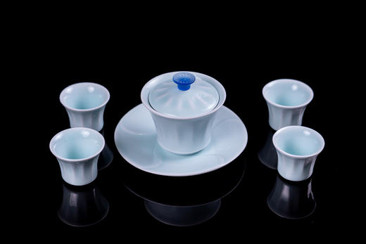 炫彩生花·青瓷盖碗茶具 商品图0