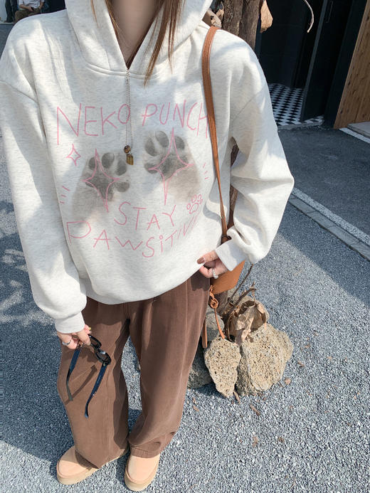 <曾小咸推荐>现货秒杀 ！微信超特价！韩系连帽加绒卫衣 日常189.99 立减100 秒杀89.99！！ 商品图8