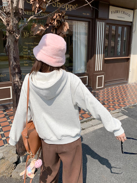 <曾小咸推荐>现货秒杀 ！微信超特价！韩系连帽加绒卫衣 日常189.99 立减100 秒杀89.99！！ 商品图5