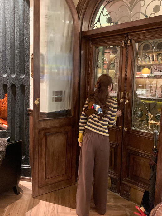 <曾小咸推荐>现货秒杀 ！微信超特价！韩系条纹假两件t恤 日常139.99 立减70 秒杀69.99！！ 商品图8