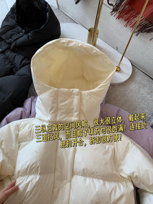 直发 纯原单的香不香， 无主标款， 露露小泡芙短羽绒 80鹅绒 商品图5