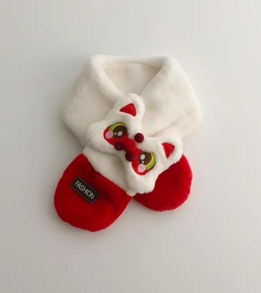 💥宝宝新年必备【HOPENONO新年超萌卡通围脖】新年穿新衣，新年就要红红火火🏮既可爱又保暖 戴上它整个人都感觉被浓浓的🧣年味包围着，暖和又柔软 商品图3