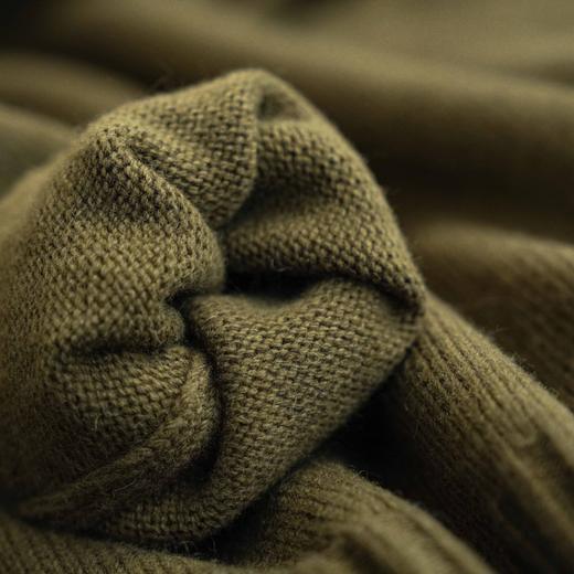 直发【JS3699142】 显白苔藓绿 V翻领针织毛衣 浓郁复古衬肤色 商品图7