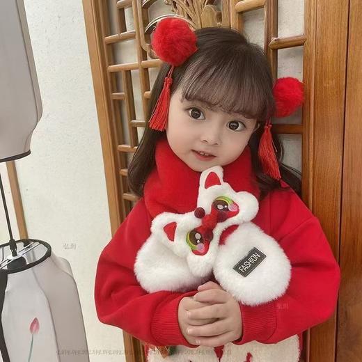 💥宝宝新年必备【HOPENONO新年超萌卡通围脖】新年穿新衣，新年就要红红火火🏮既可爱又保暖 戴上它整个人都感觉被浓浓的🧣年味包围着，暖和又柔软 商品图6