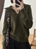 直发【JS3699142】 显白苔藓绿 V翻领针织毛衣 浓郁复古衬肤色 商品缩略图3