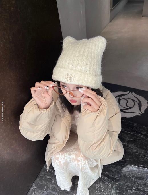 直发【正品授权】 MLB冬季保暖针织猫耳帽，穿搭不再单调 商品图9