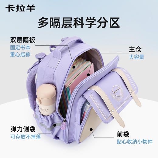 【云朵书包ProMax】卡拉羊18/20L小学生1-6年级ProMax8维减负云朵书包传奇 CX2263+CX2793 商品图8