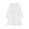 笛莎Deesha 童装女童连衣裙2026春新款淑女白色连衣裙 商品缩略图4