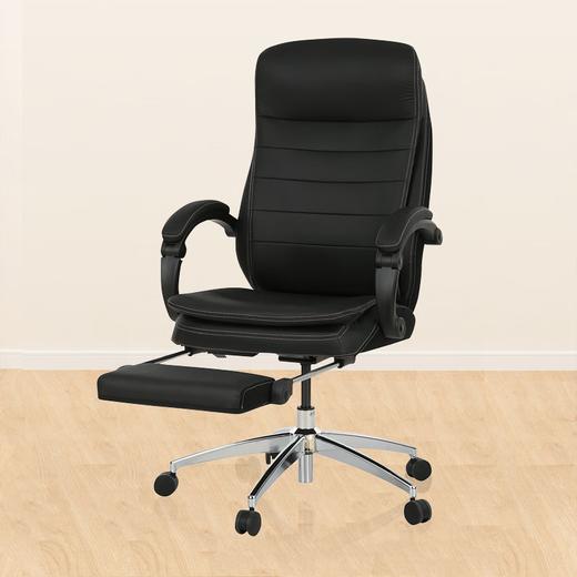 【家具】办公室书房娱乐带脚托电脑椅工作椅办公椅 商品图4