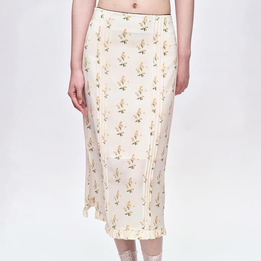 HERLIAN 2025年夏季新品女士雪纺碎花修身半身裙 商品图2