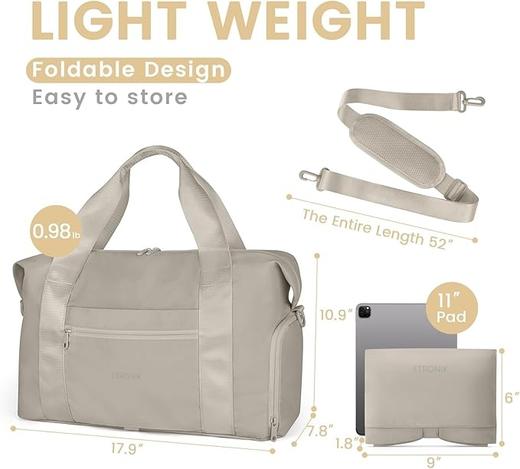 英国 ETRONIK 折叠随行旅行健身旅行包 带鞋隔层 商品图2